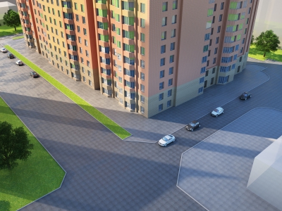 3D-визуализация улицы